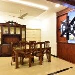 Interior designers in thrissur classic wooden dining room
