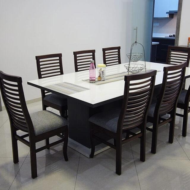 interior-designers-in-thrissur-modern-white-dining-table-angle2