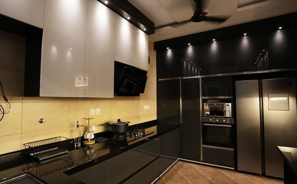 luxury-black-glossy-kitchen-design-parkland-thrissur-kerala