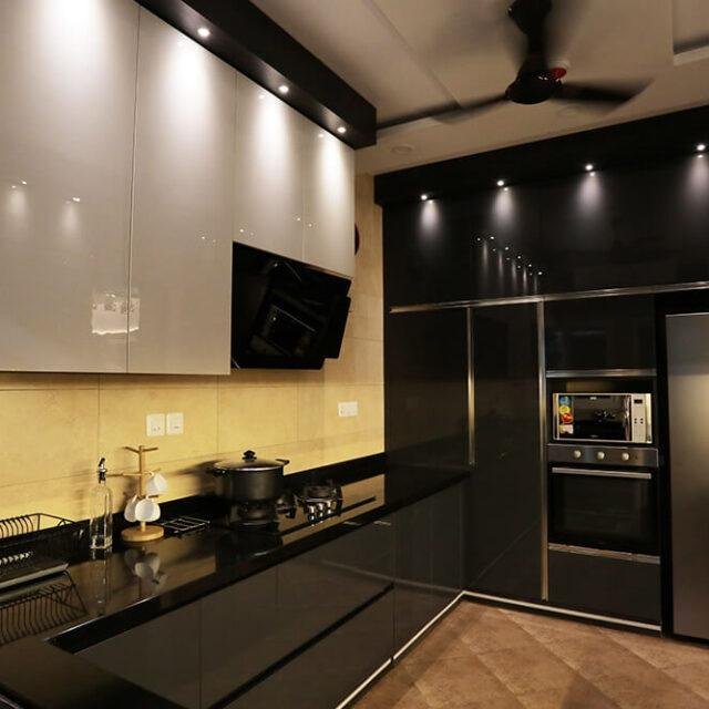 luxury-black-glossy-kitchen-design-parkland-thrissur-kerala