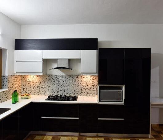 luxury-black-white-kitchen-interior-parkland-thrissur-kerala