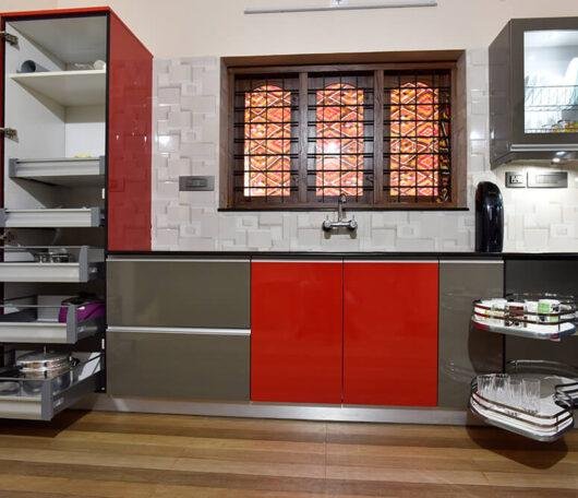 premium-red-grey-kitchen-storage-solutions-parkland-thrissur-kerala